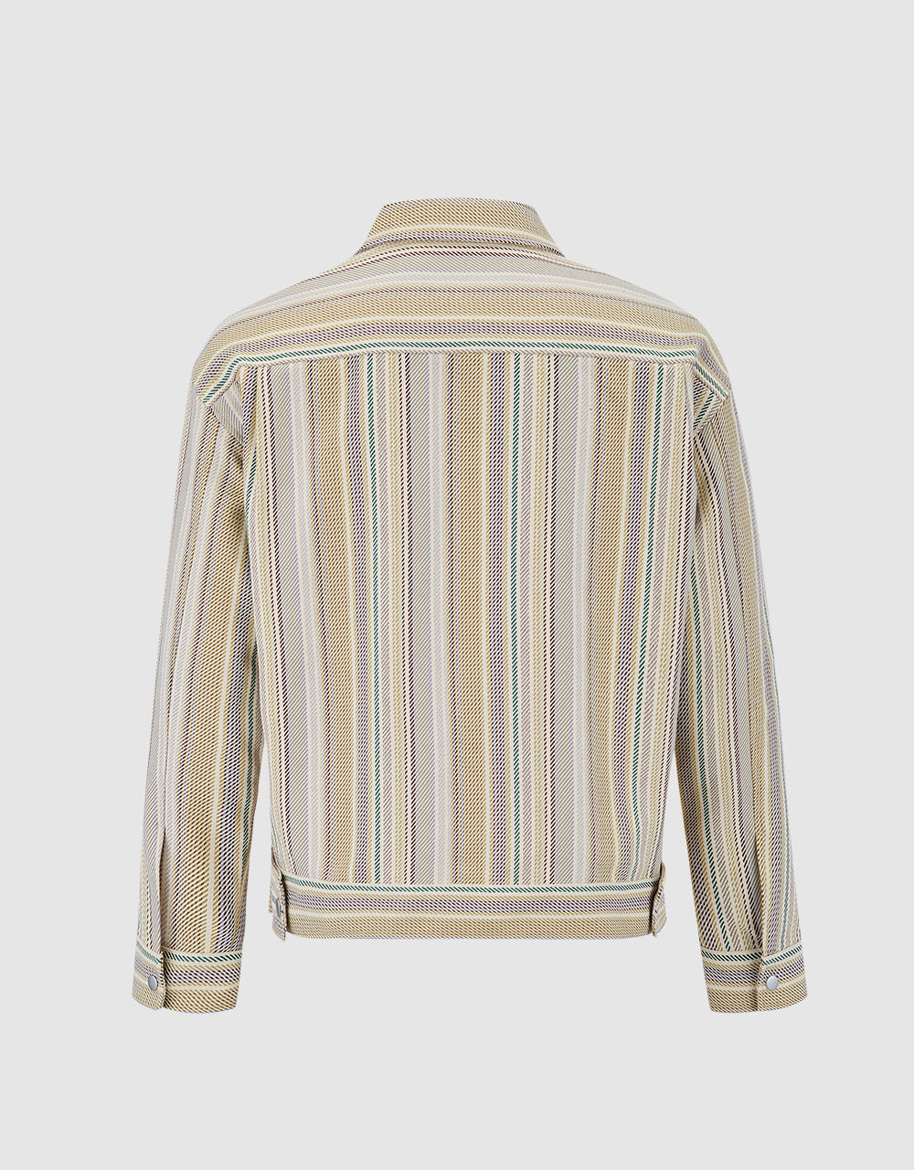 Flap Pocket Striped Jacket