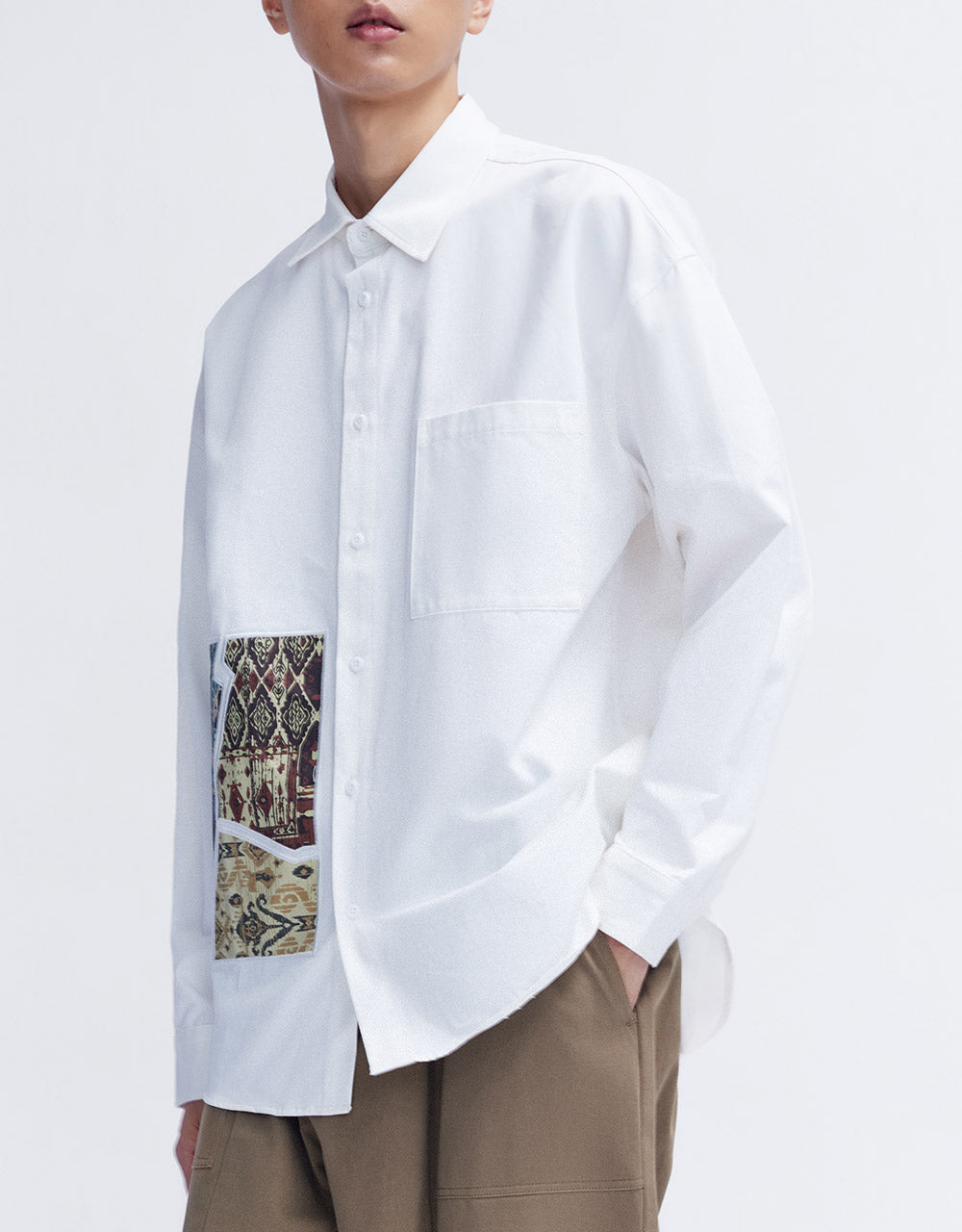 Patch Pocket Printed Shirt