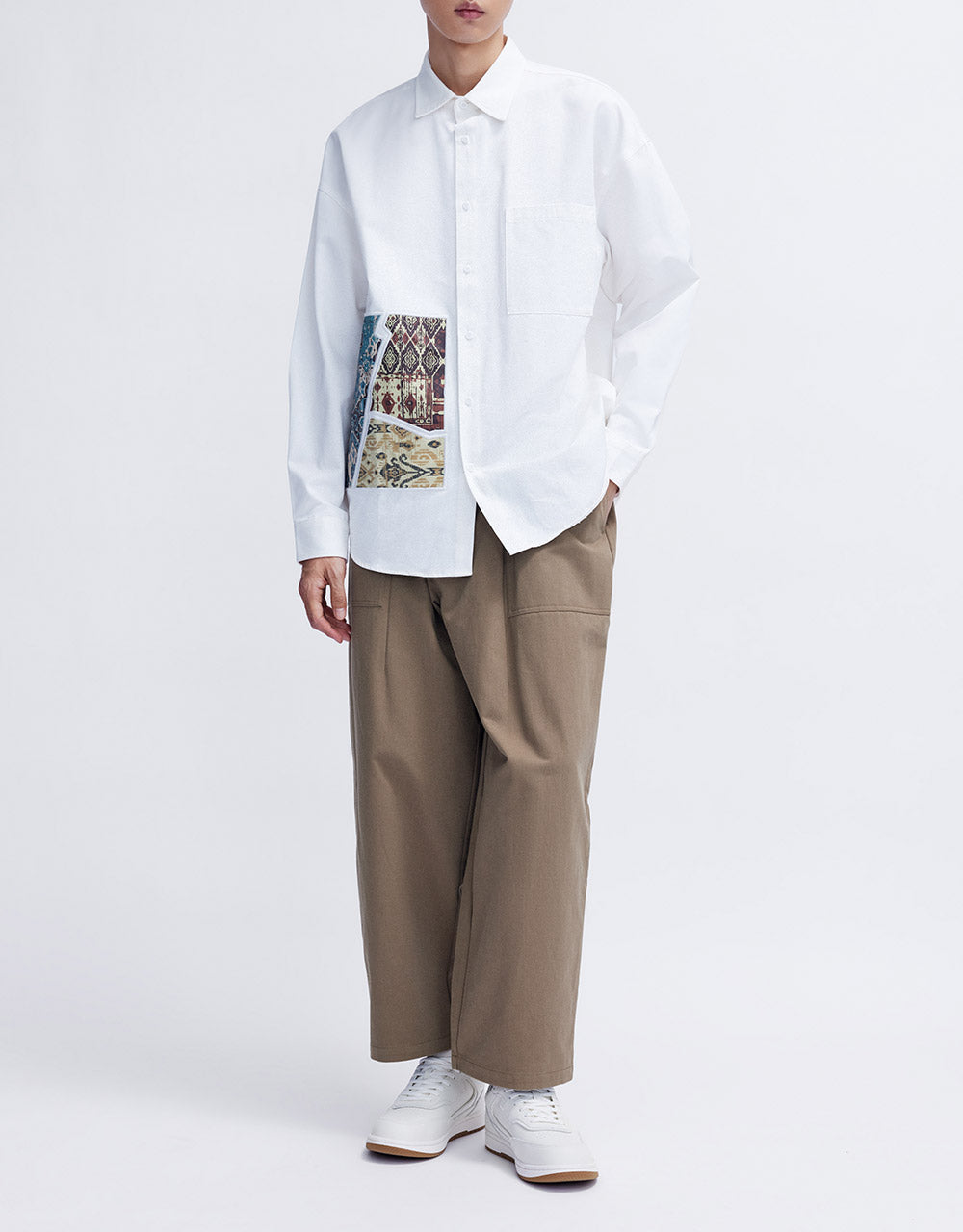 Patch Pocket Printed Shirt