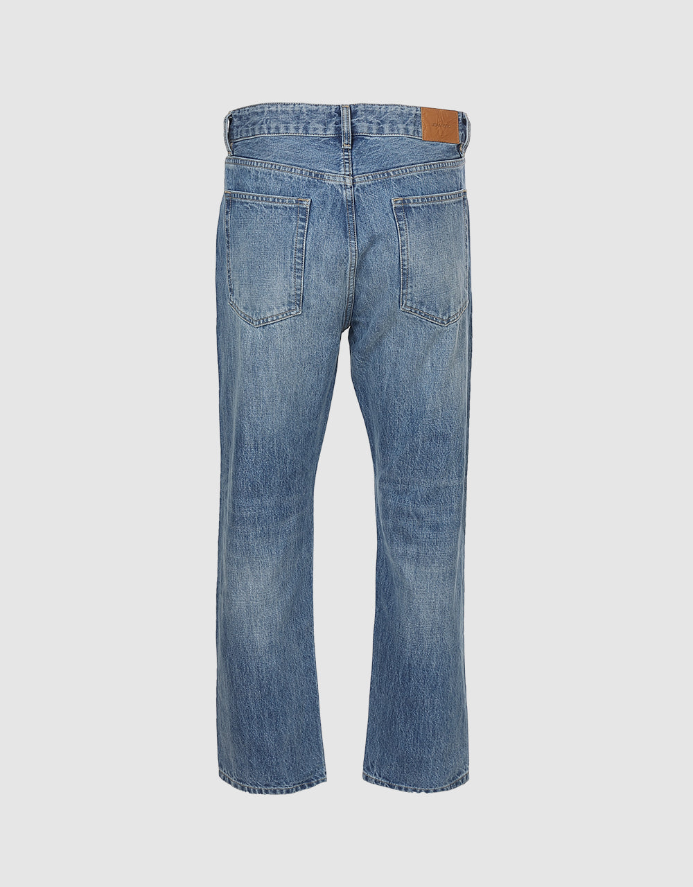 Mid Waist Straight Jeans