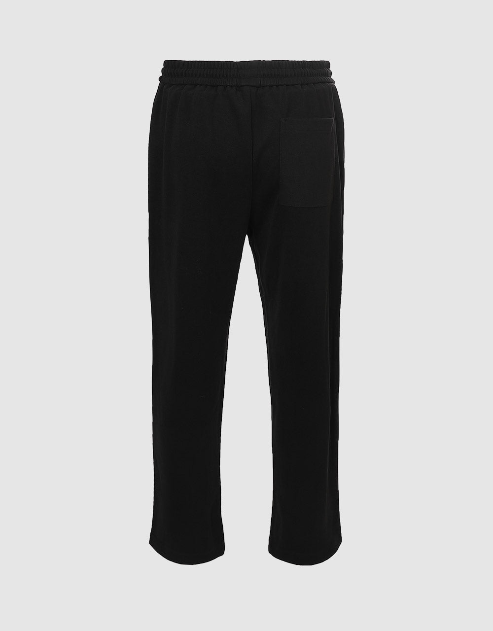 Elastic Waist Straight Pants