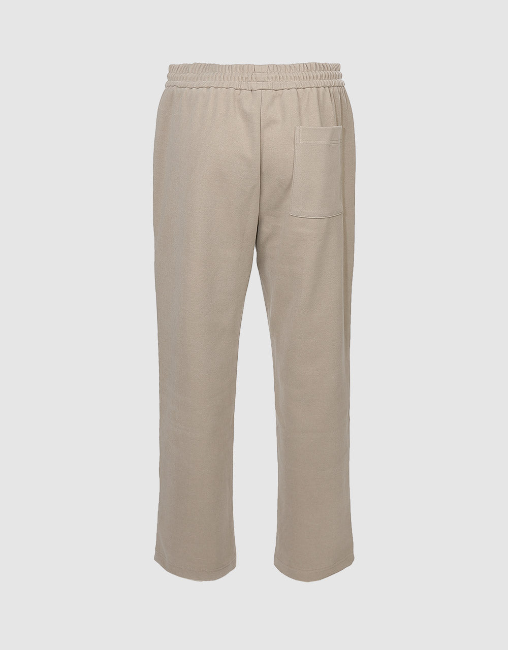 Elastic Waist Straight Pants