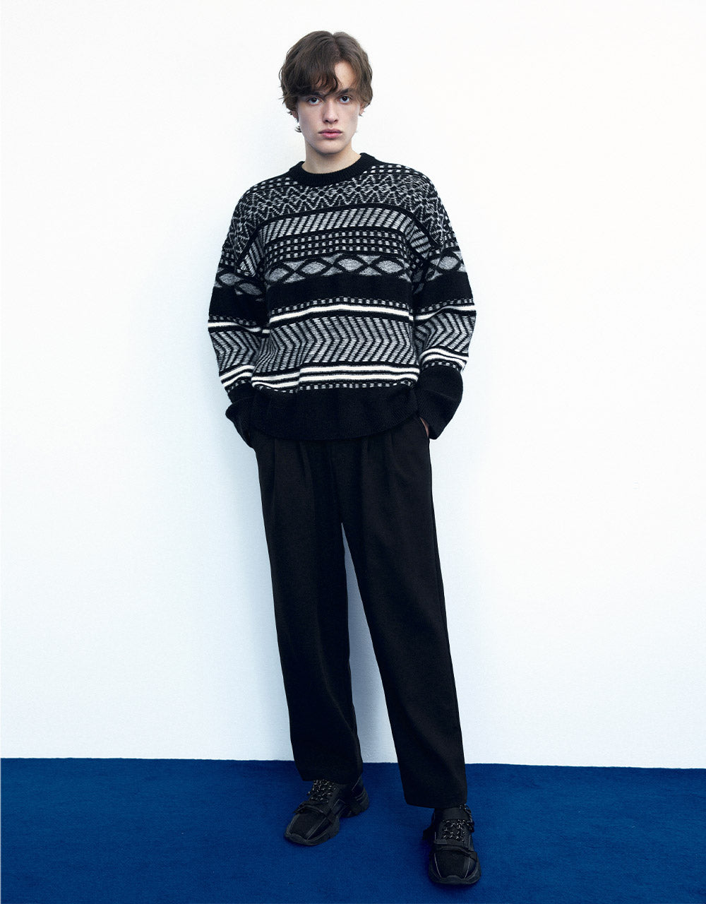 Belted Straight Pants