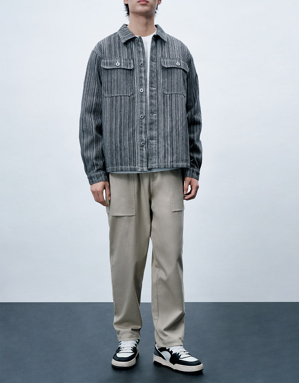 Patch Pocket Straight Pants