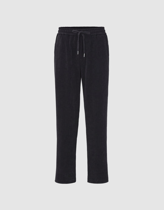 Elastic Waist Straight Pants