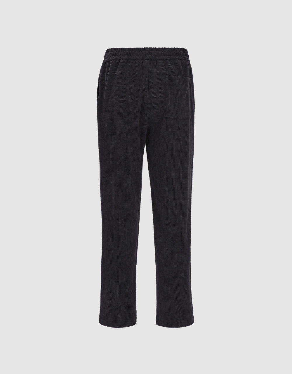 Elastic Waist Straight Pants