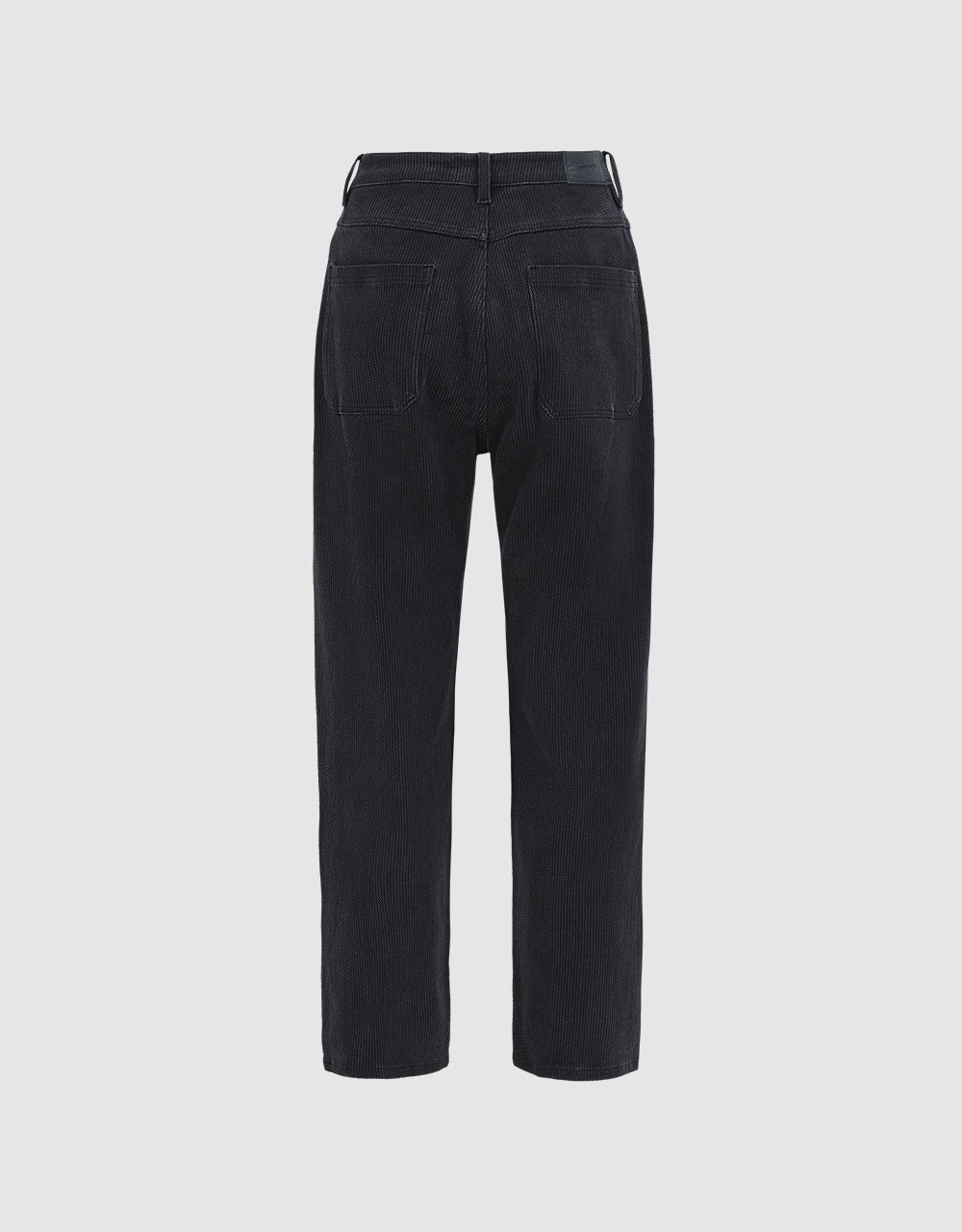 Textured Straight Jeans