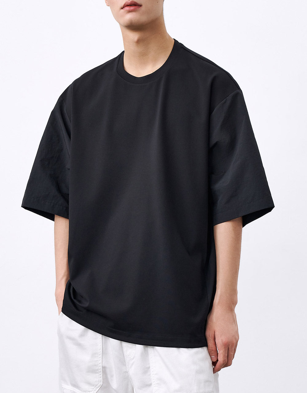 Contrast Fabric T-Shirt