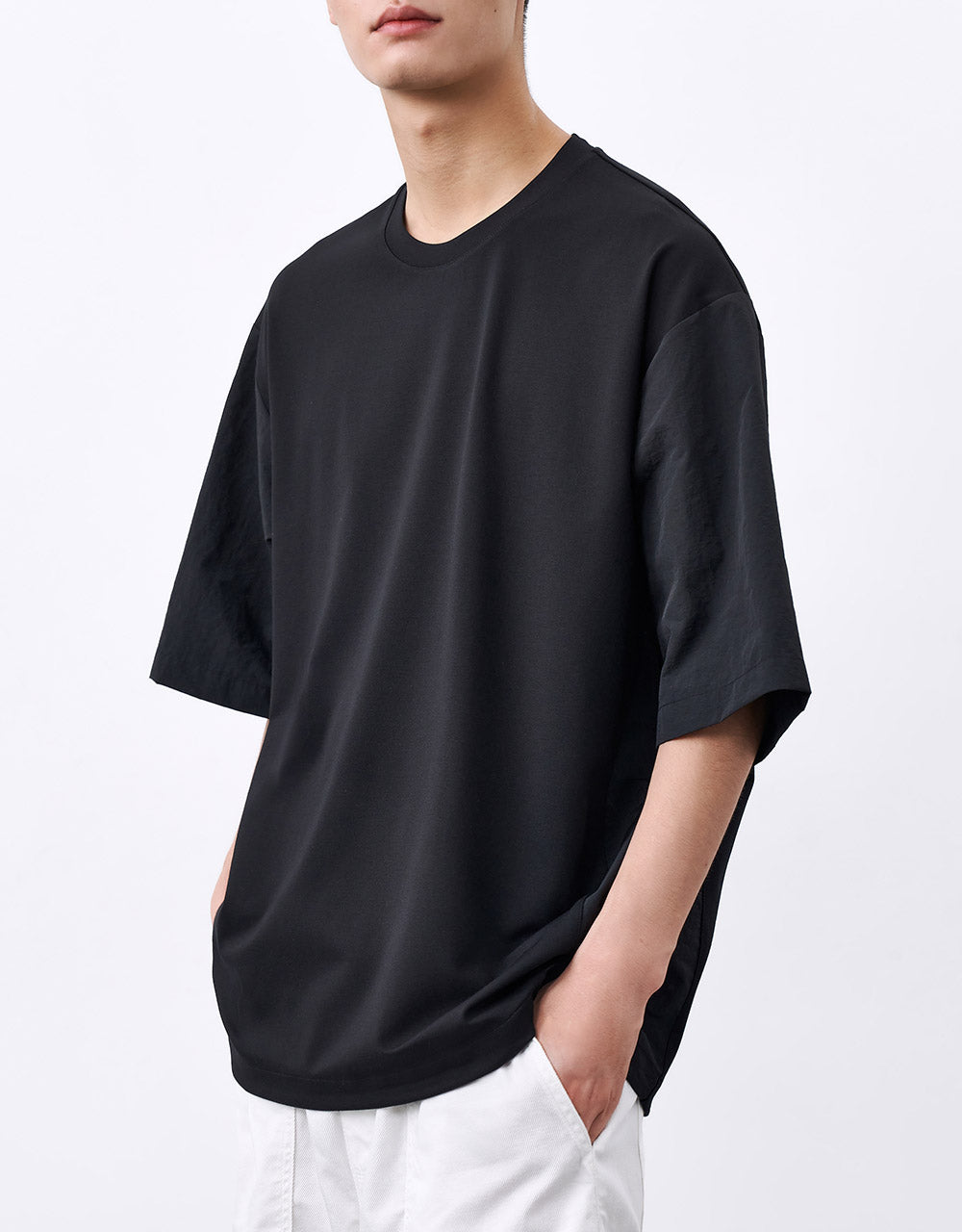 Contrast Fabric T-Shirt
