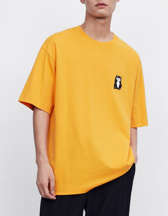 Animal Print Knit T-Shirt