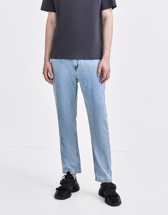 High Waisted Straight Jeans