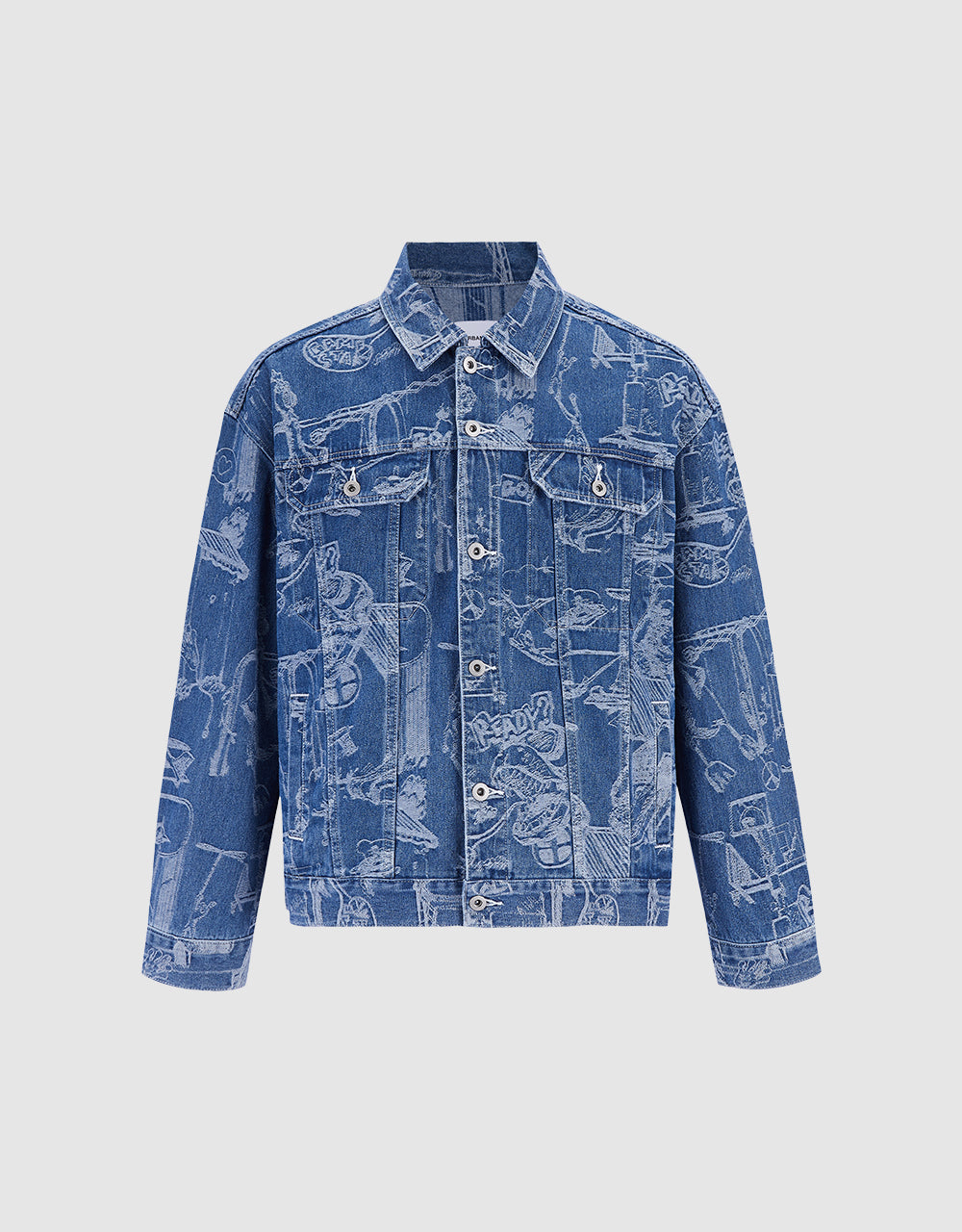 Printed Denim Jacket