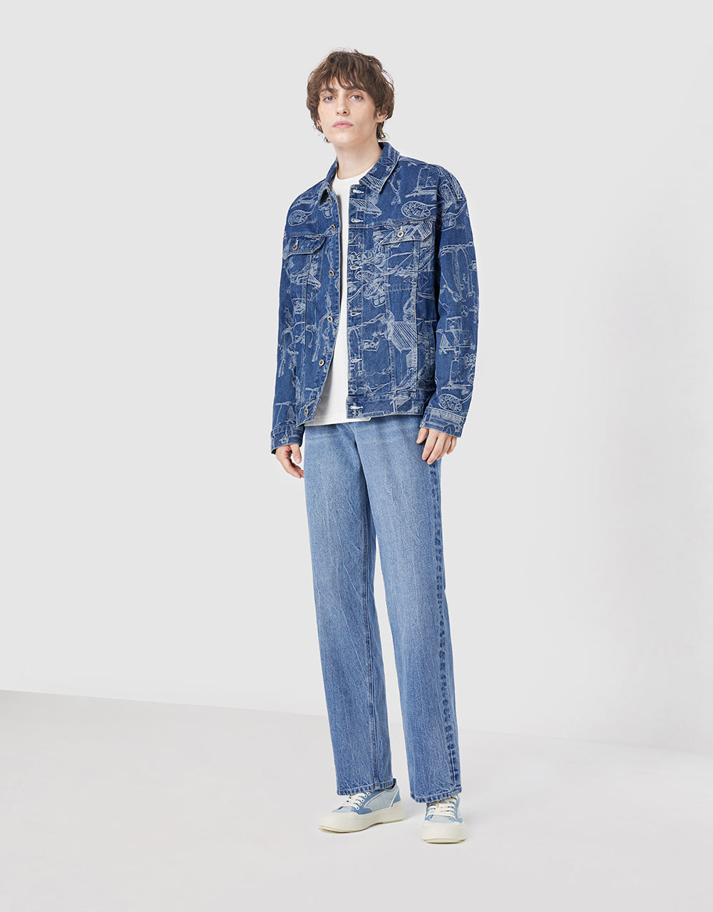Printed Denim Jacket