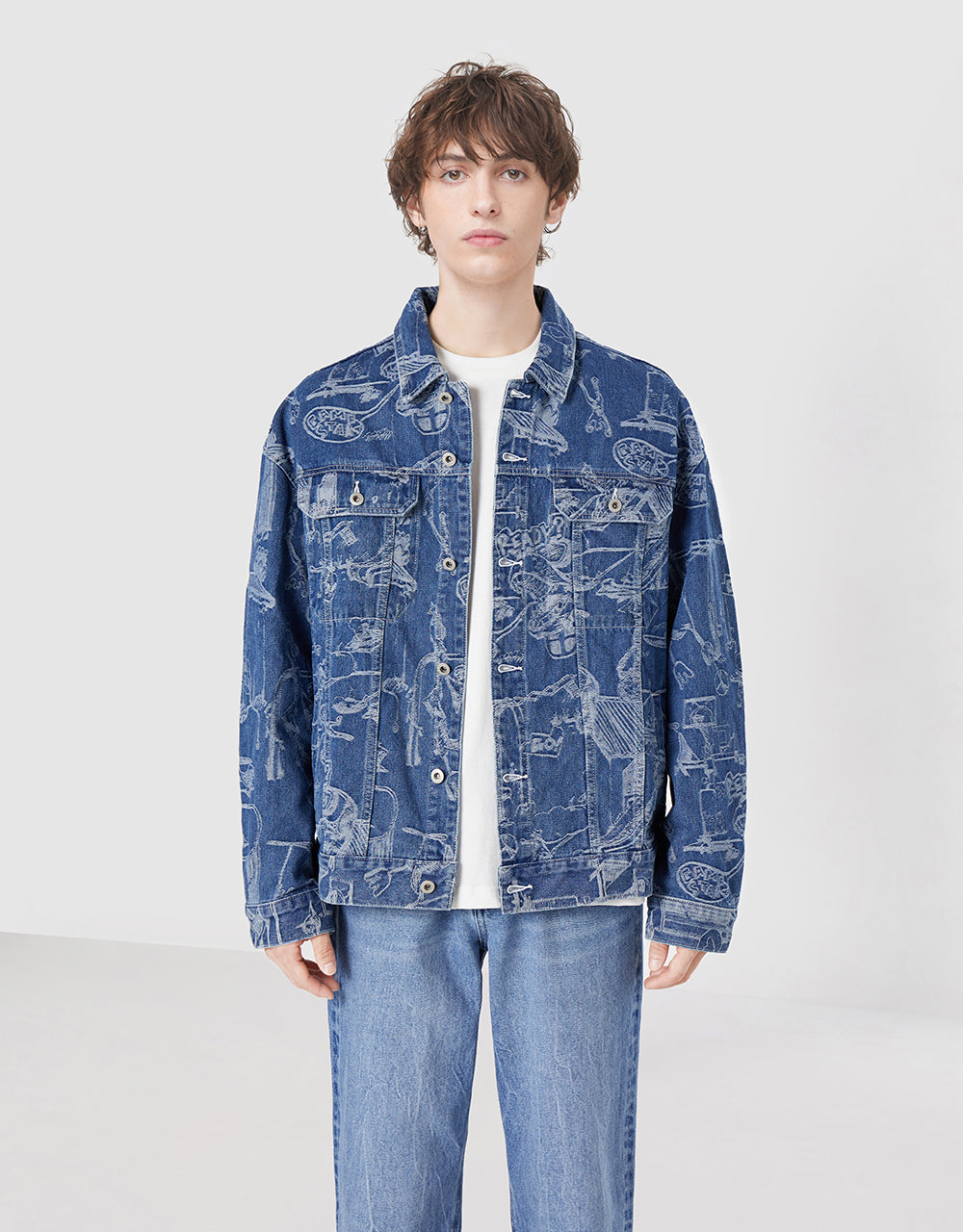 Printed Denim Jacket