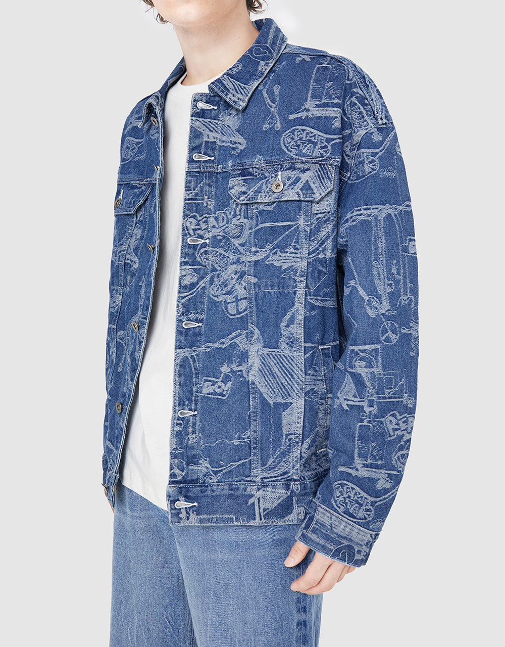 Printed Denim Jacket