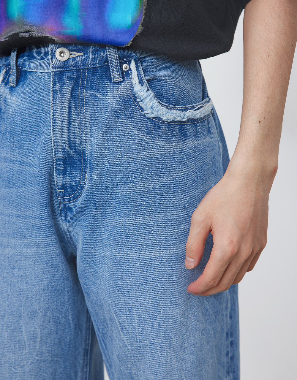 High Waist Straight Jeans