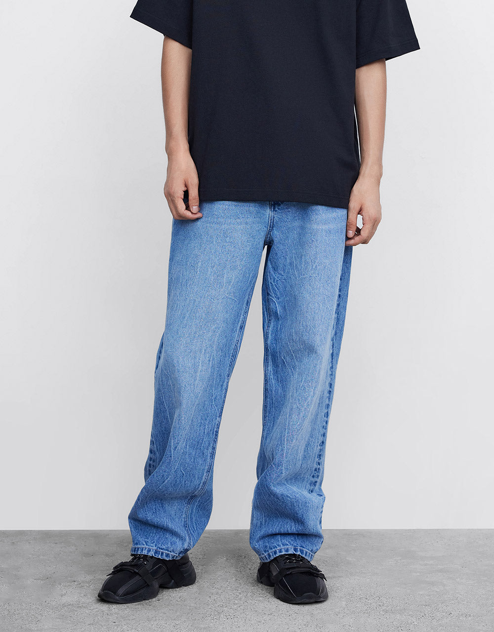 High Waist Straight Jeans