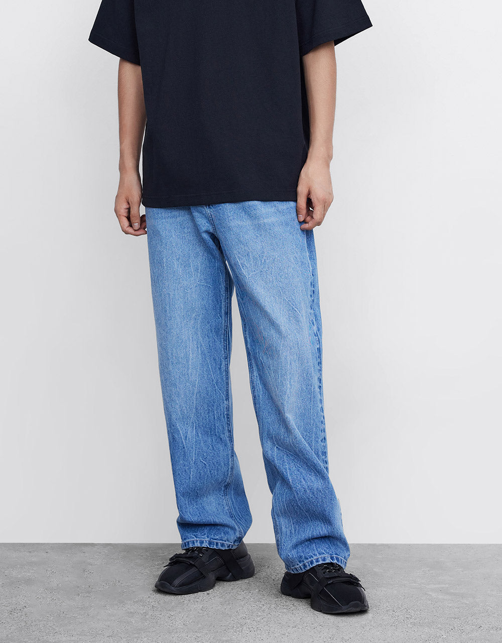 High Waist Straight Jeans