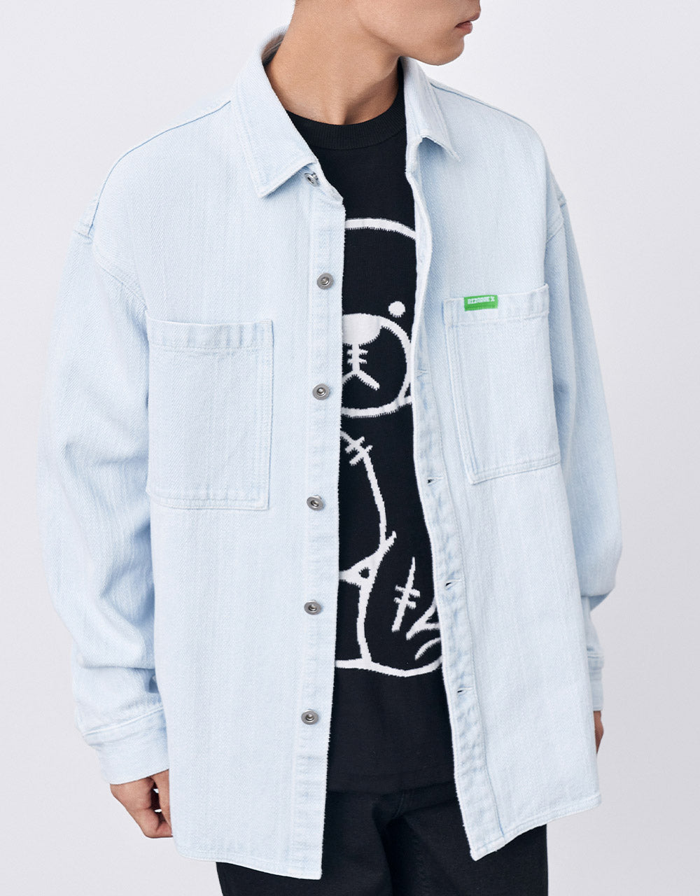 Patch Pocket Denim Shirt