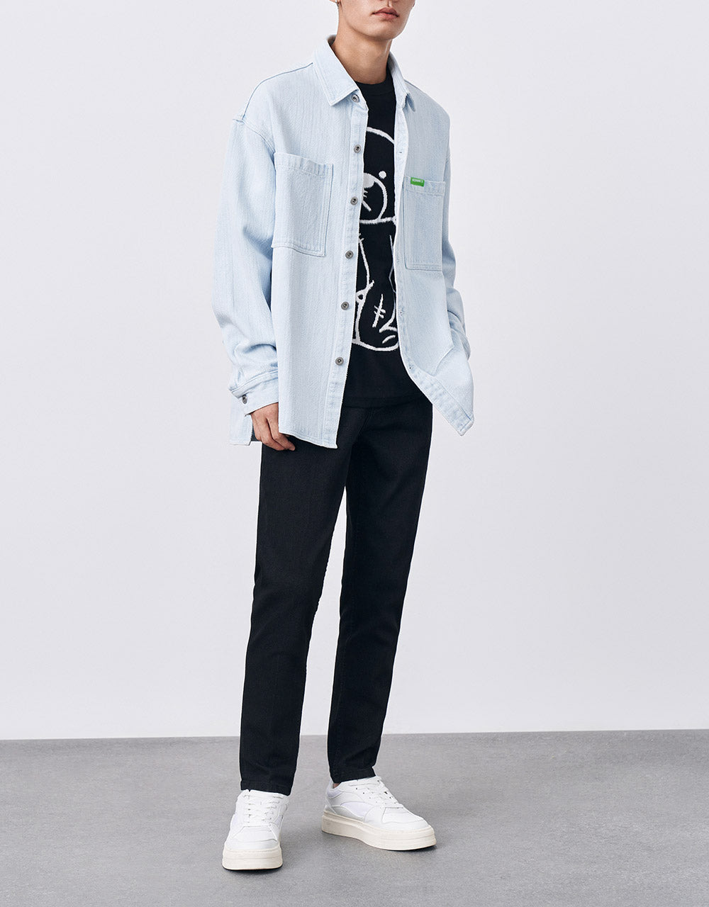 Patch Pocket Denim Shirt