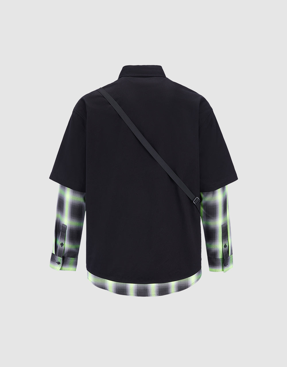 Combination Shirt With Crossbody Mini Pouch