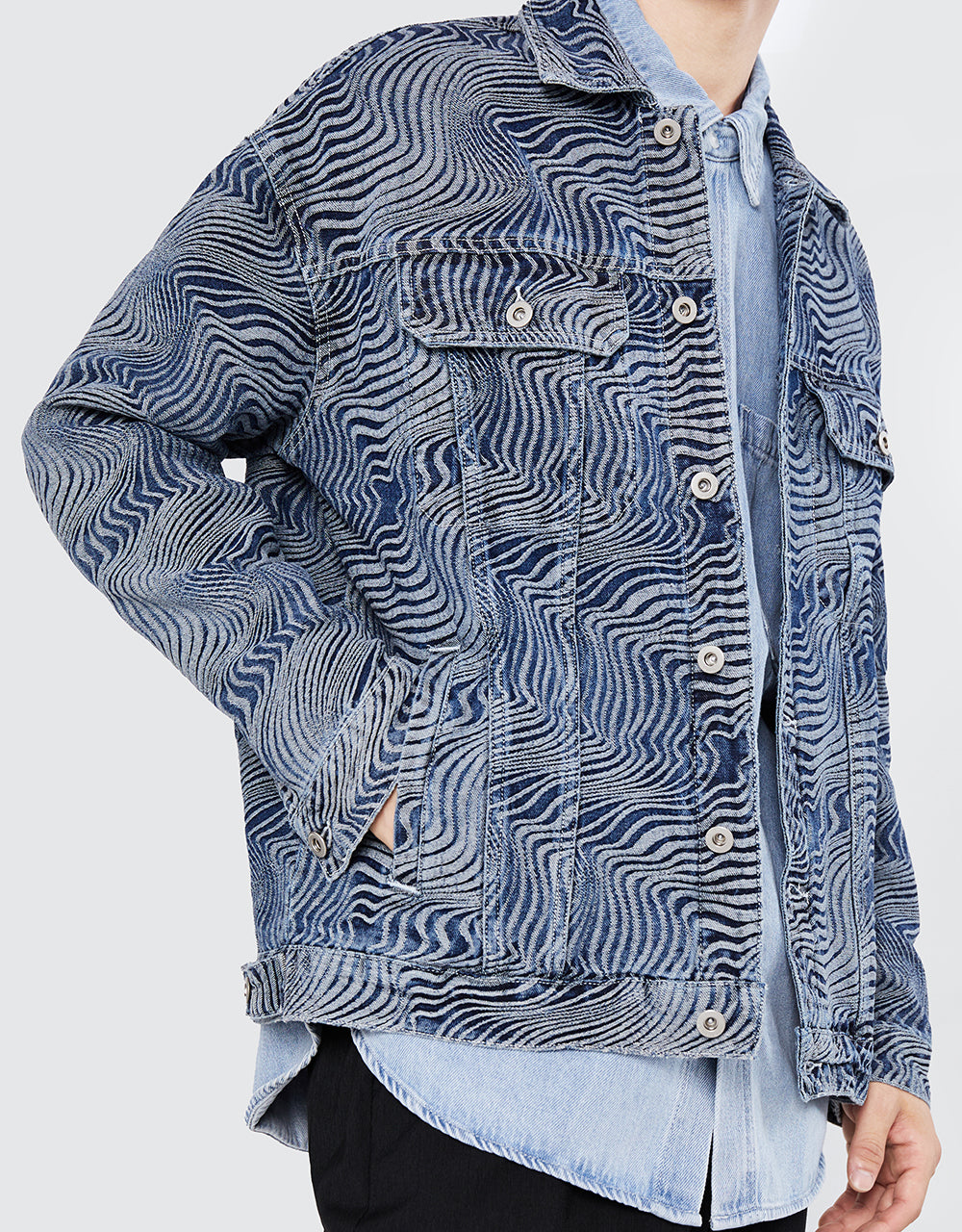 Printed Denim Jacket