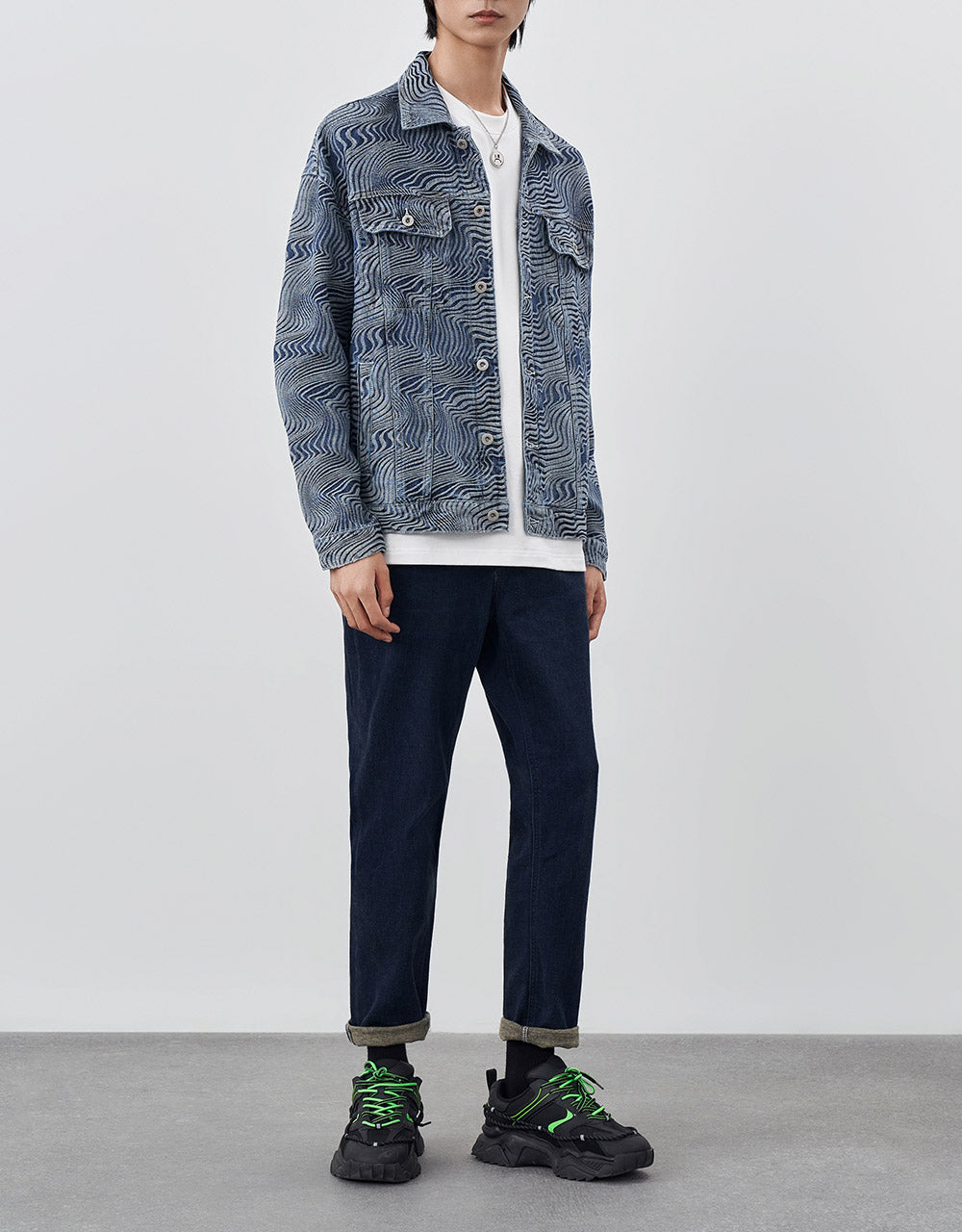 Printed Denim Jacket
