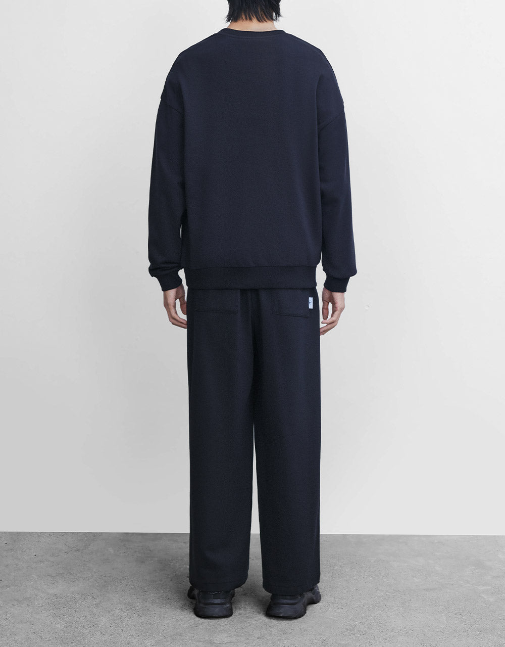 Elastic Wiast Straight Pants