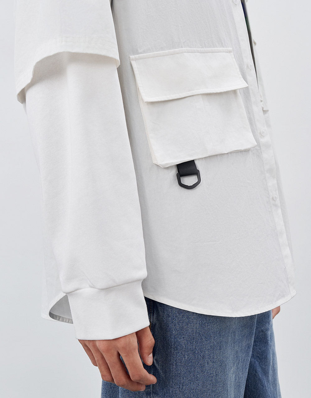 Combination Button Up Shirt