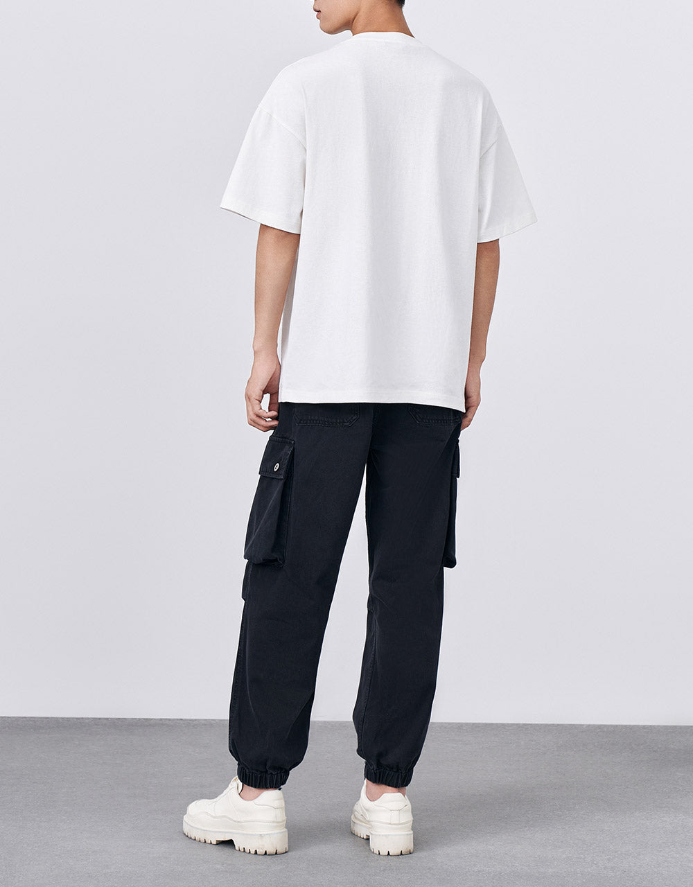 Utility Pocket Belted Jogger Jeans