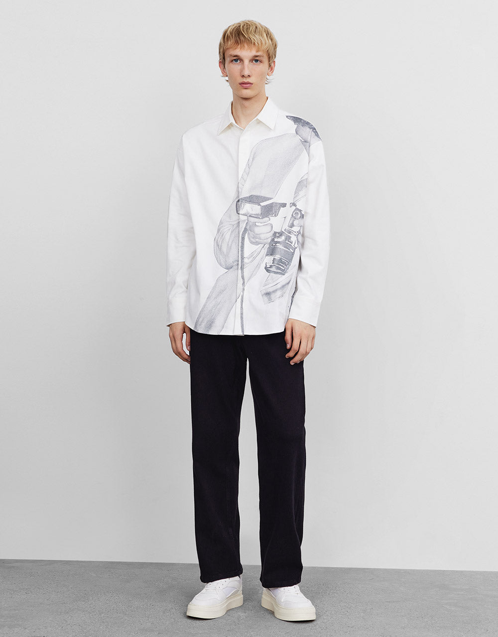 Printed Oversized Shirt