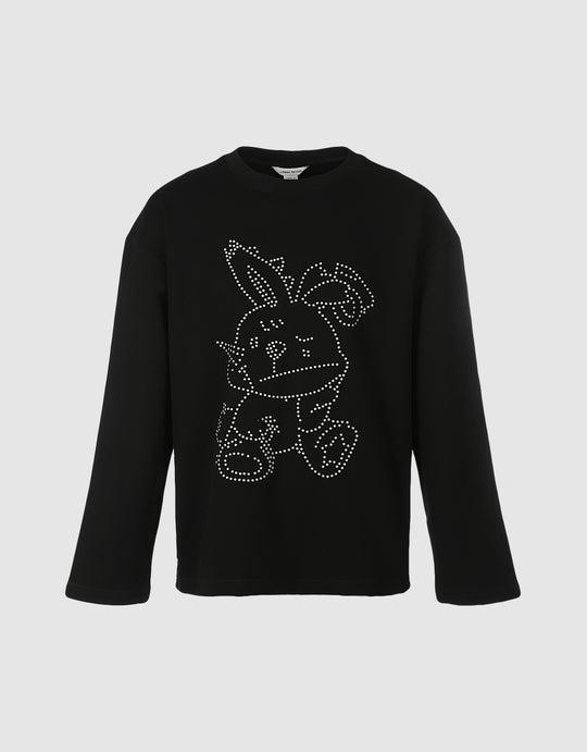 Animal Detail Studded Sweatshirt
