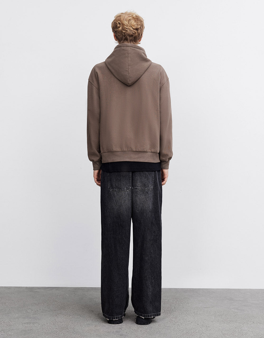 Elastic Waist Straight Jeans