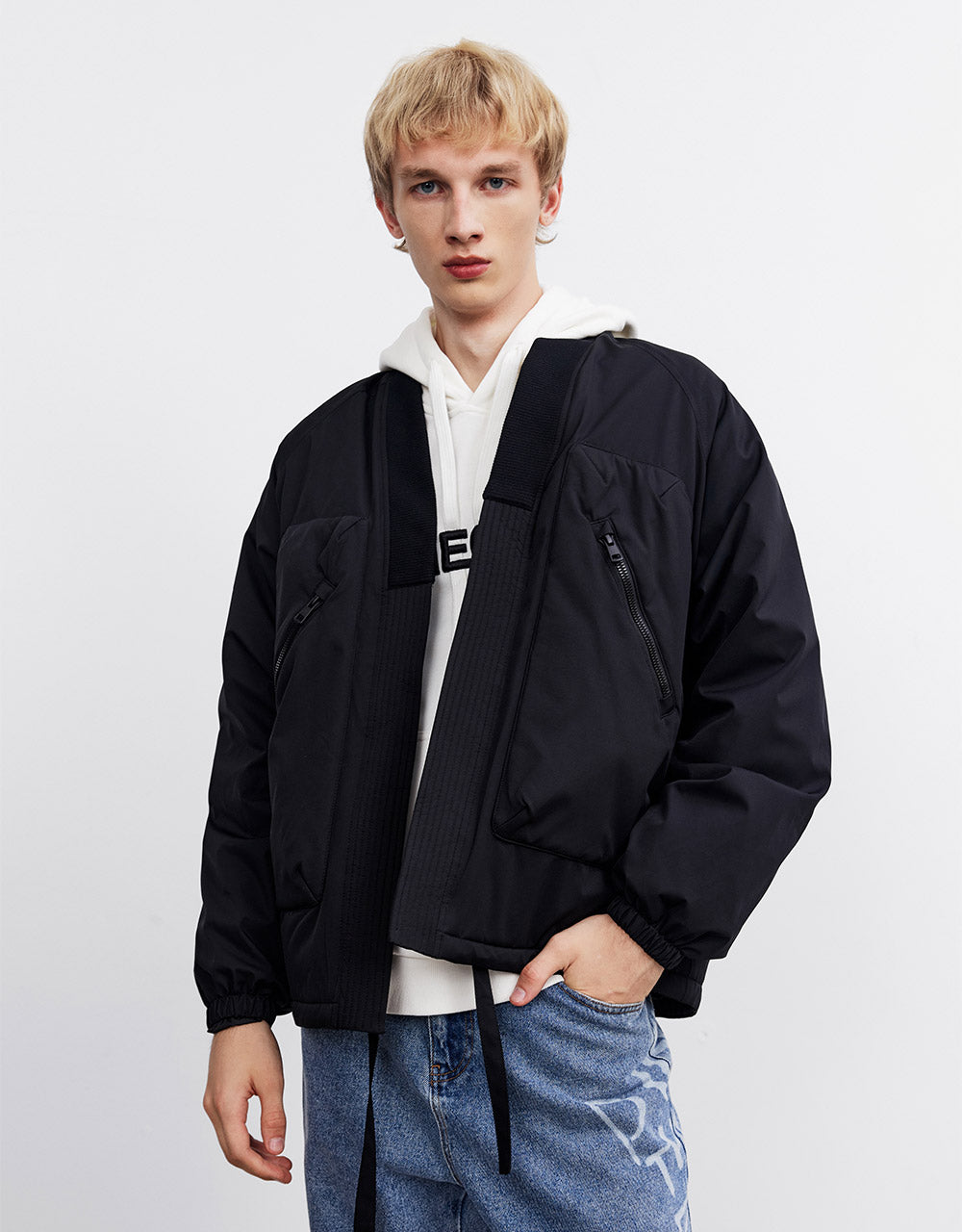 Tie Front Down Jacket
