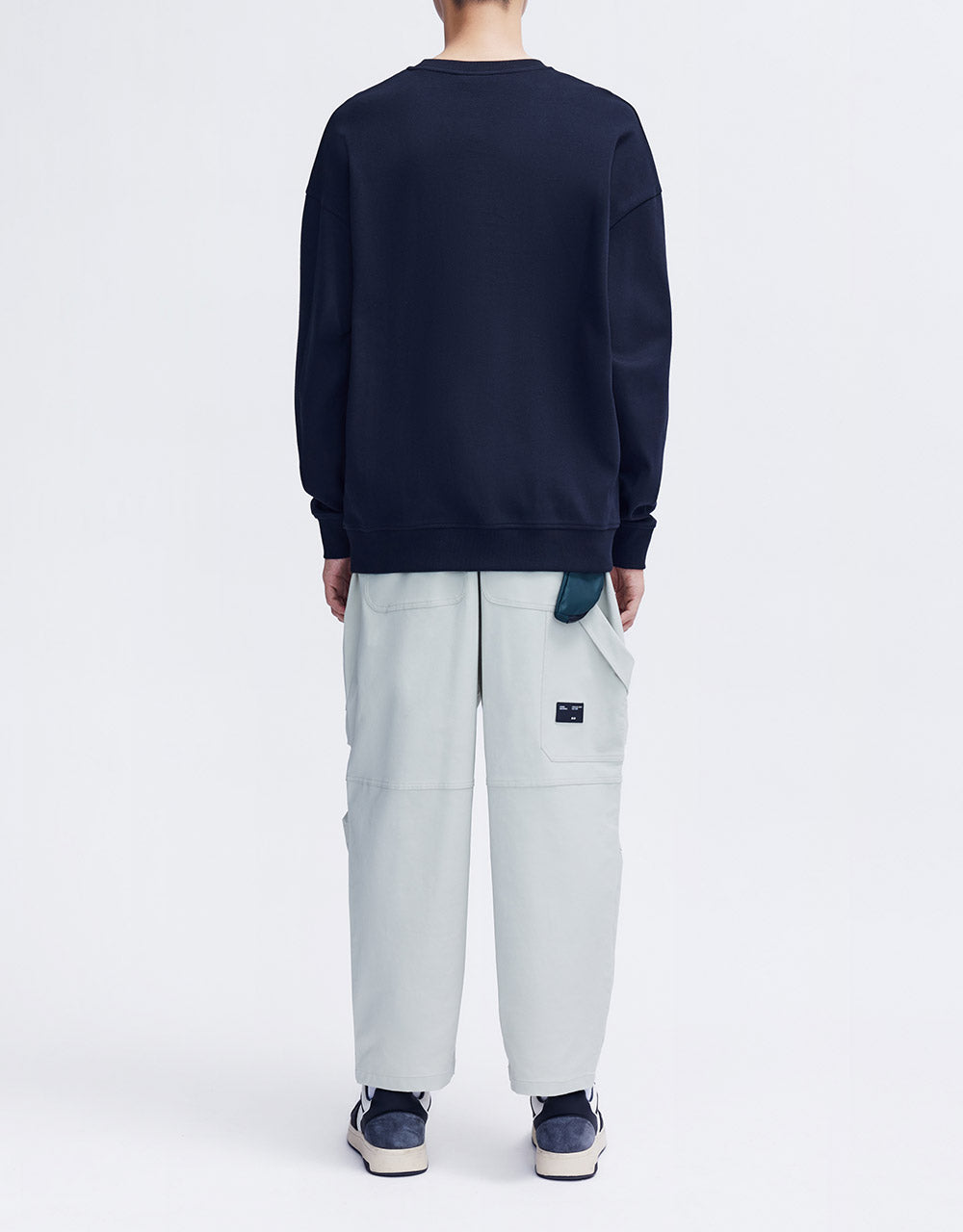 Belted Straight Pant With Pouch