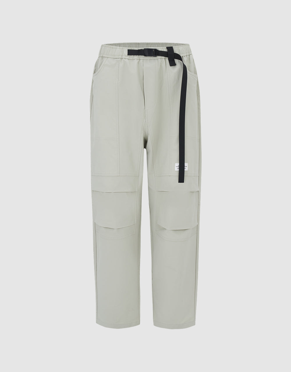 Belted Straight Pant With Pouch