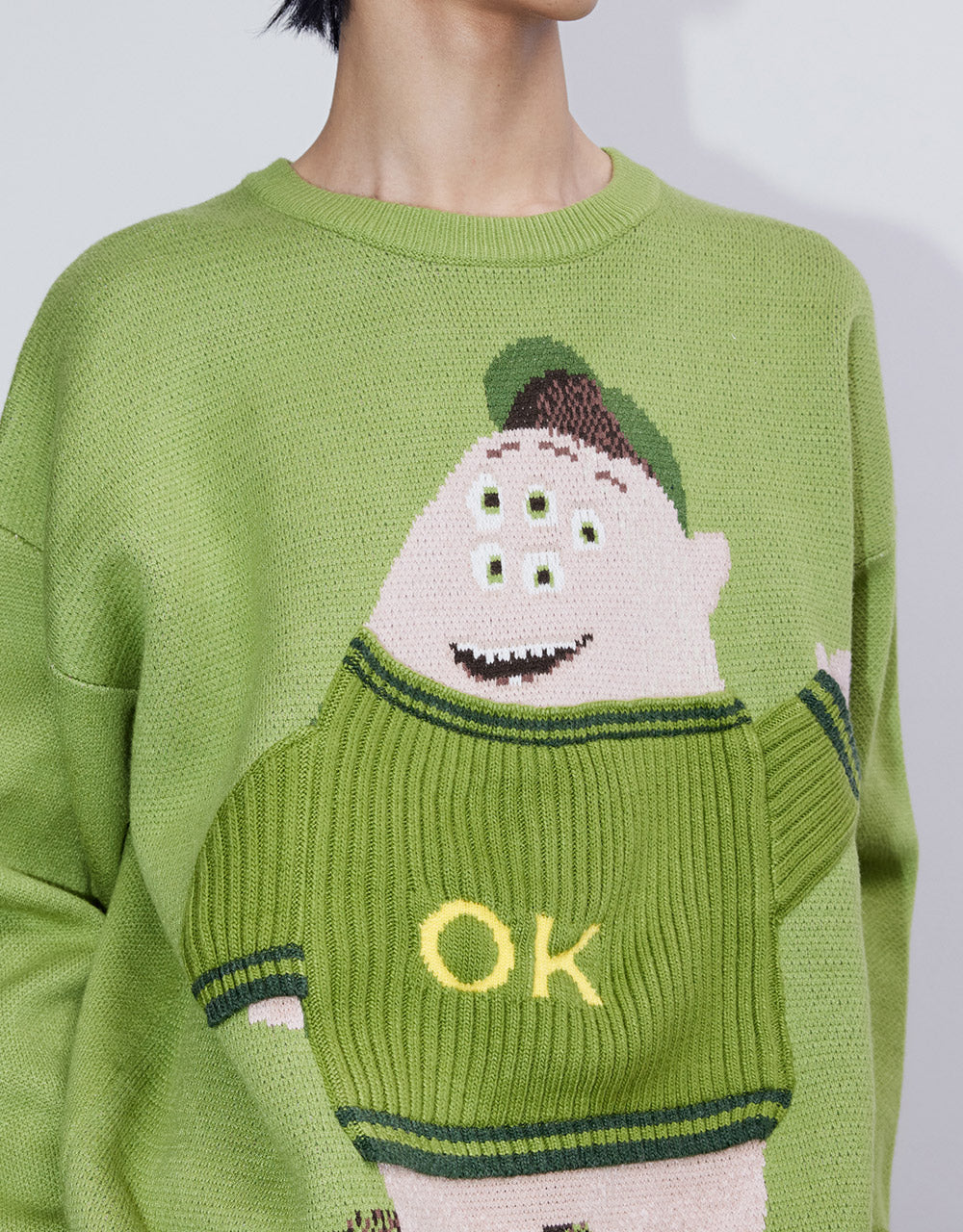 Cartoon Print Sweater