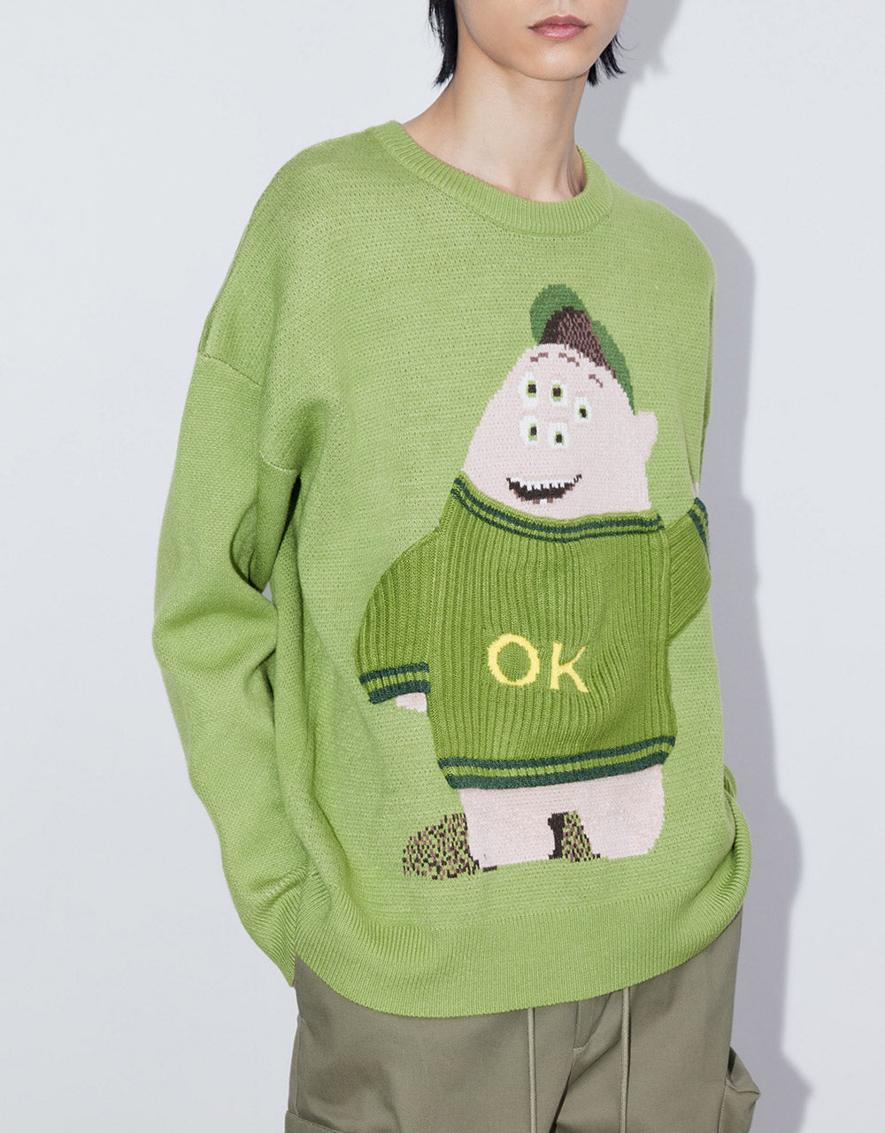 Cartoon Print Sweater