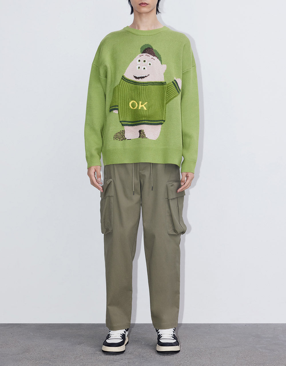 Cartoon Print Sweater