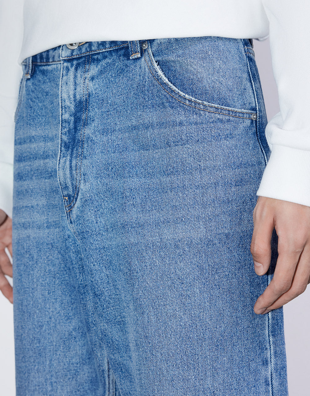 Roll Up Straight Jeans