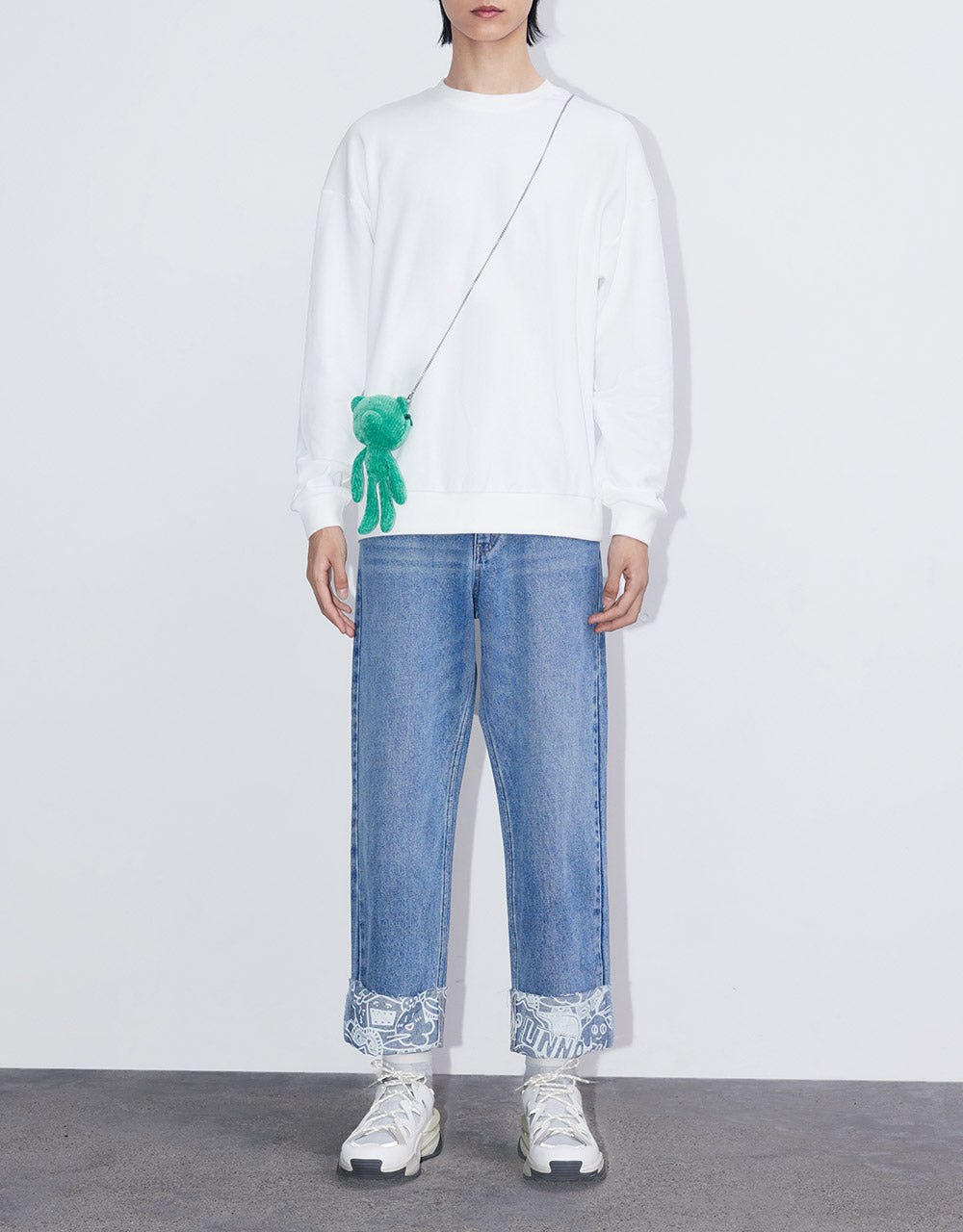 Roll Up Straight Jeans
