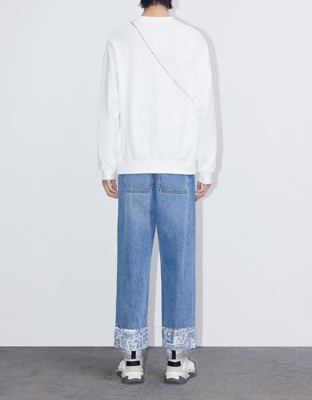 Roll Up Straight Jeans