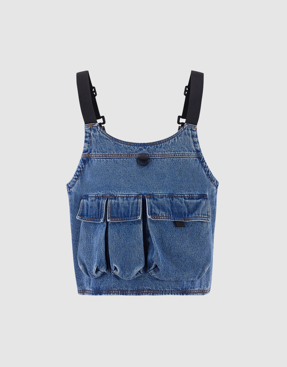 Utility Pocket Denim Vest