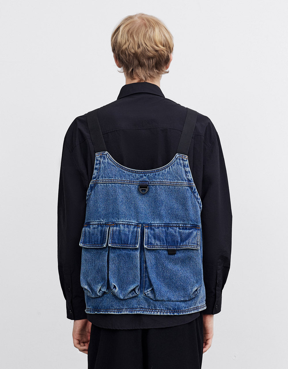 Utility Pocket Denim Vest