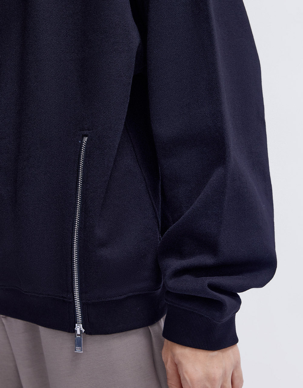 Zipper Detail Sweatshirt