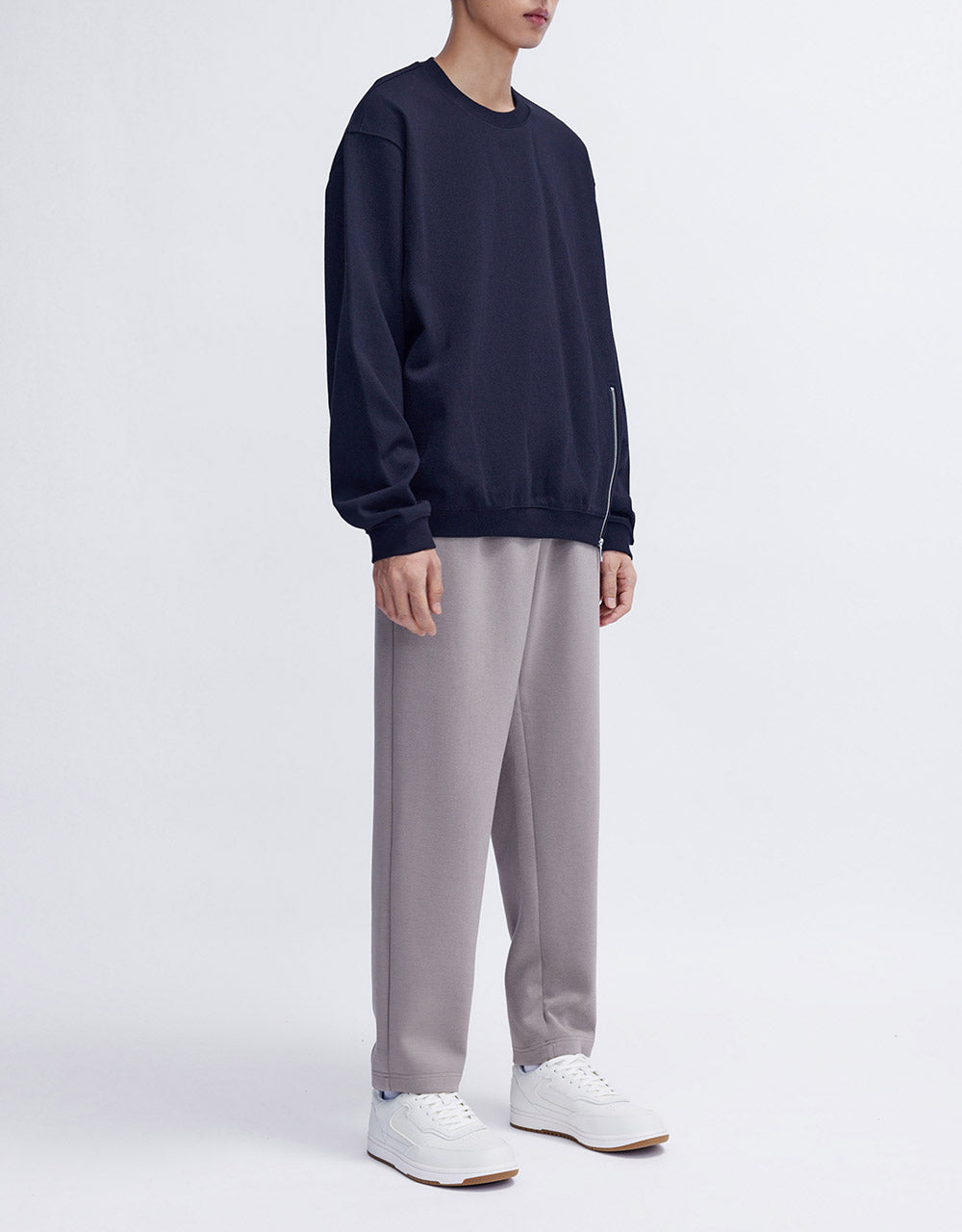Zipper Detail Sweatshirt