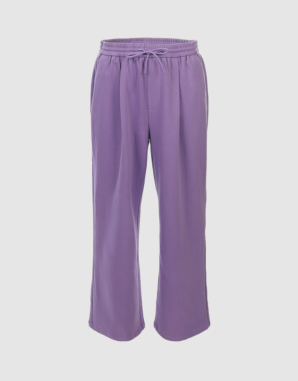 Elastic Waist Wide Leg Pants