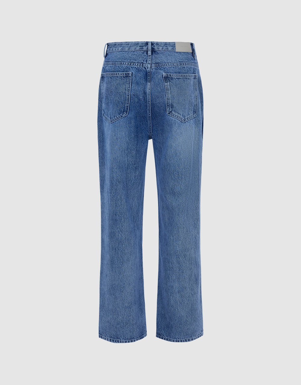 Raw Trim Straight Jeans