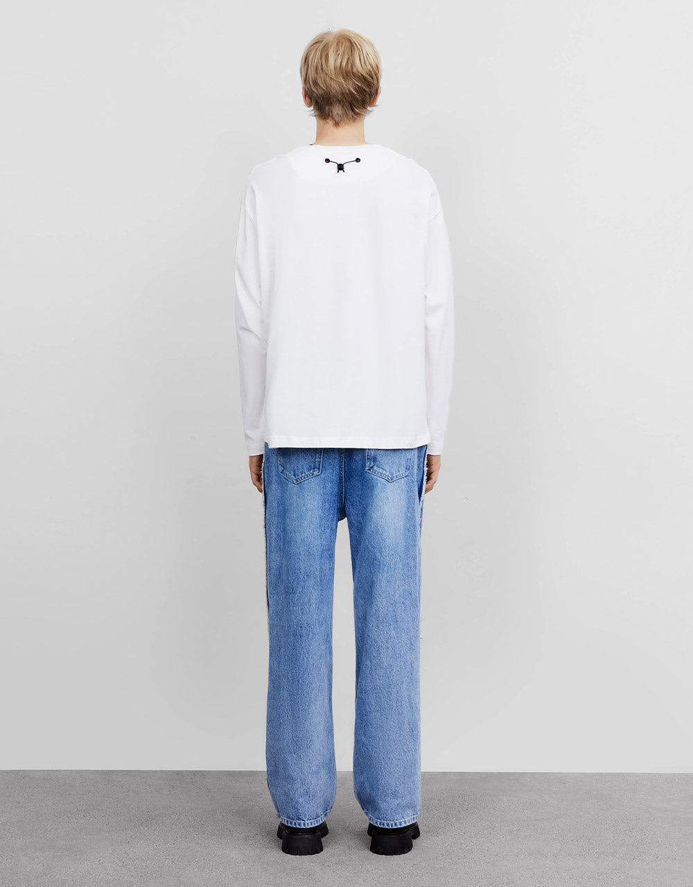 Raw Trim Straight Jeans