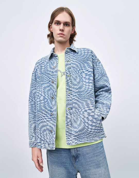 Checkered Denim Shirt